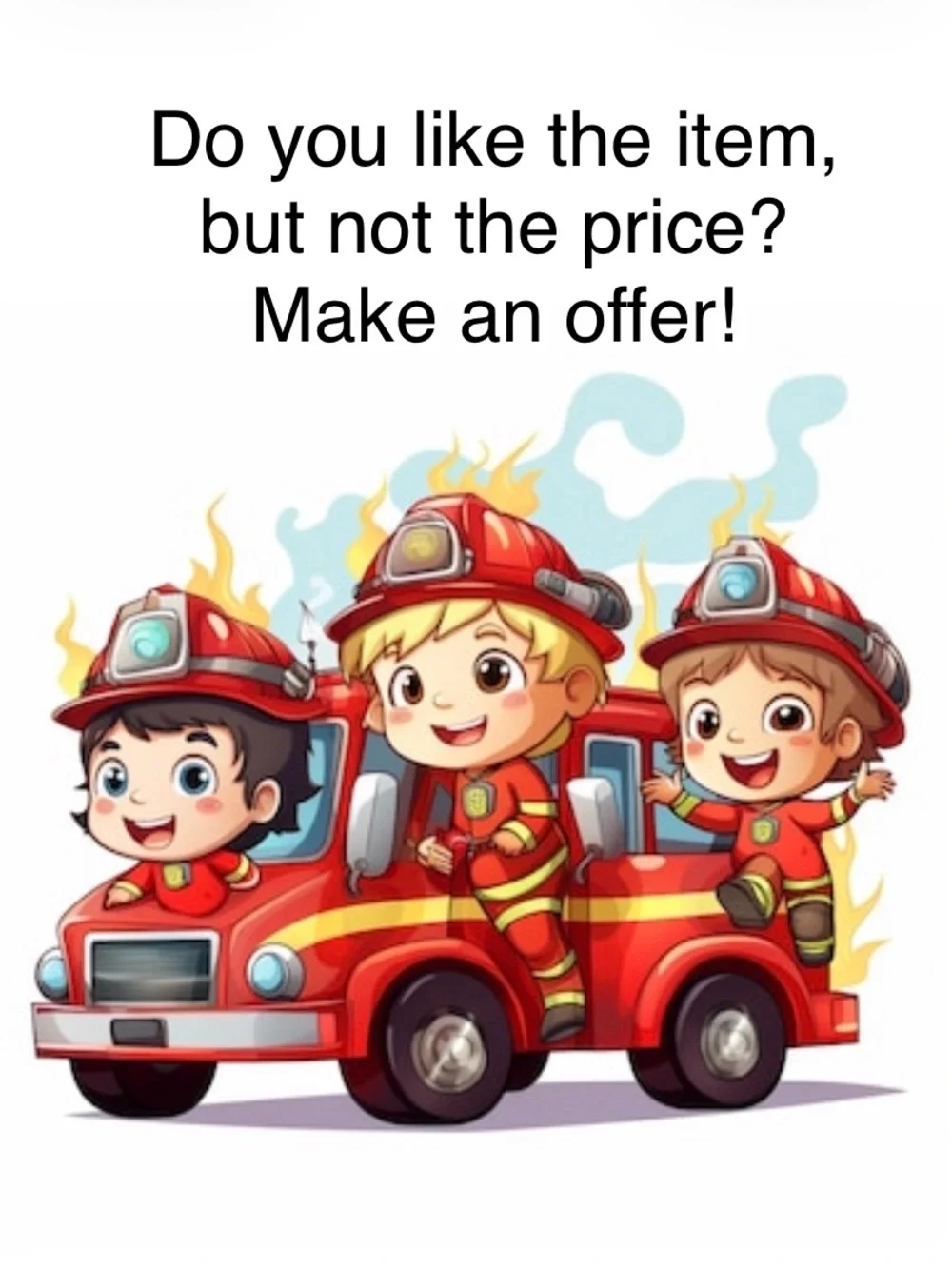 Gymboree Boys Vintage ‘Firehouse No.5’ Gray Fire Truck Sweater Size 7